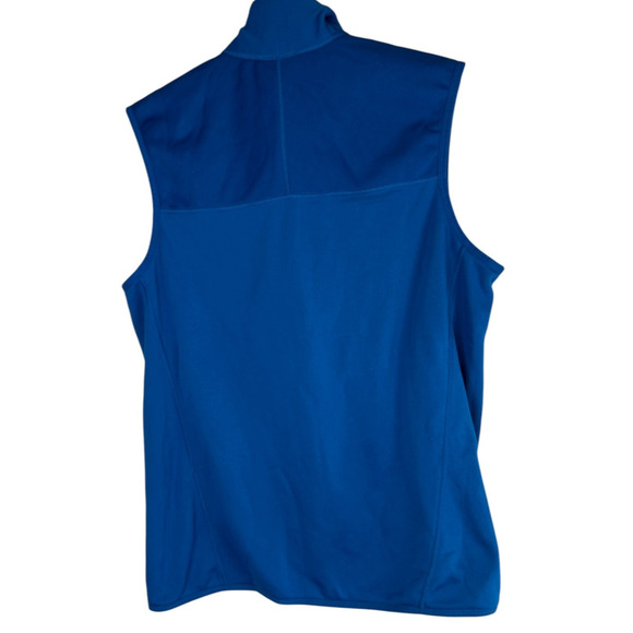 *Flawed* Patagonia Piton Hybrid Polartec Fleece Vest Men's Large Blue Full ZIp - Picture 10 of 14